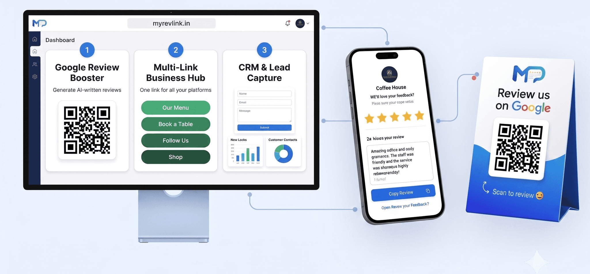 MyRevLink Platform Mockup